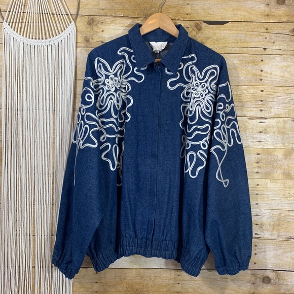 Vintage Jackets & Blazers - Vintage JA Resorts 80's  Denim Jacket